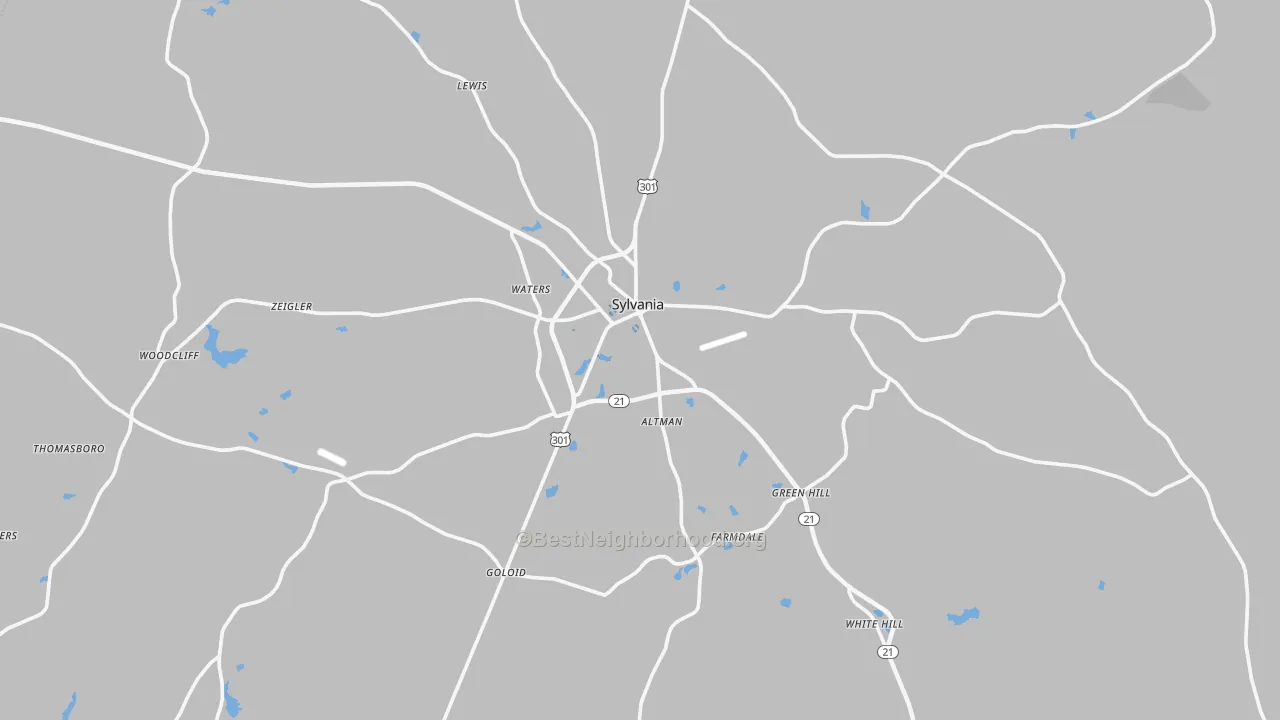 Transit Grade map of 30467, GA