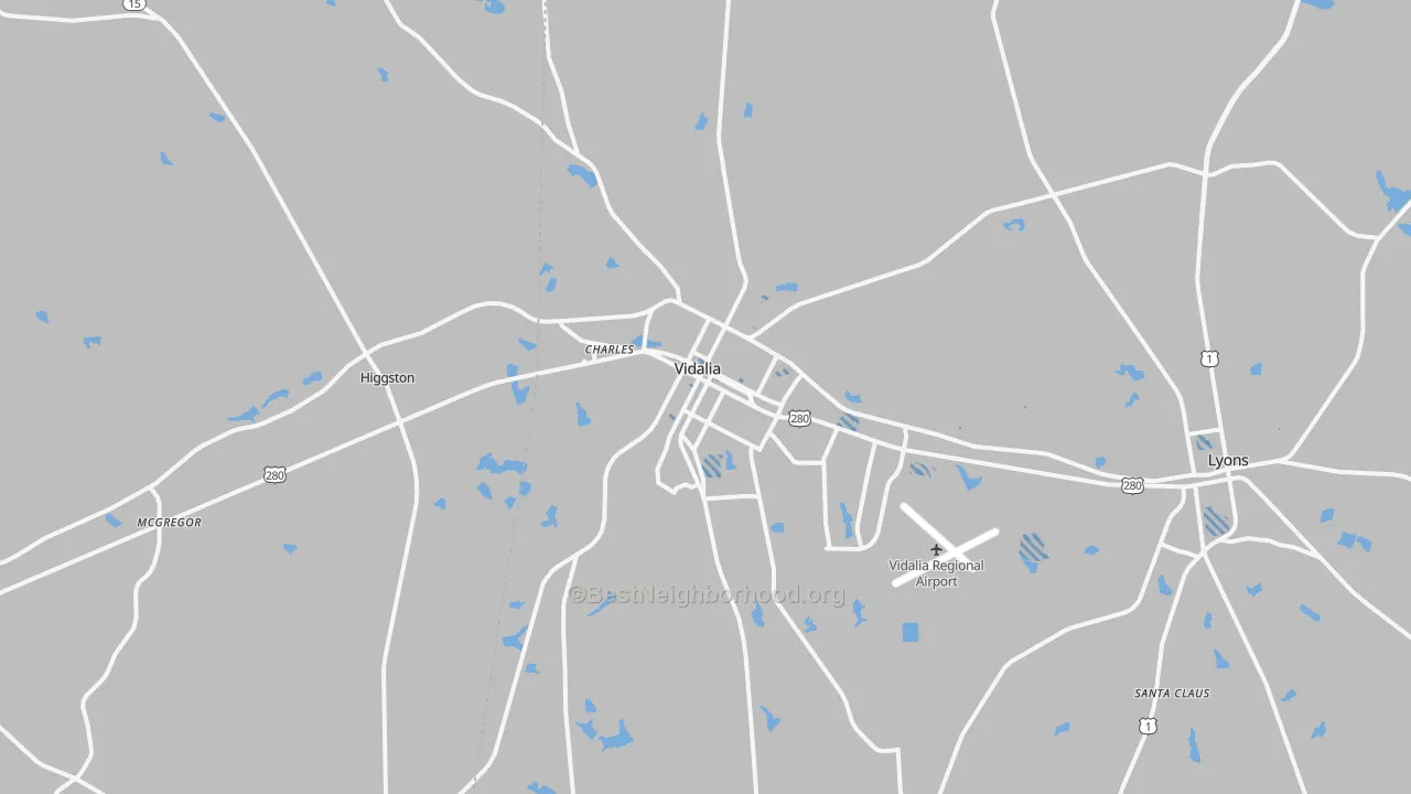 Transit Grade map of 30474, GA