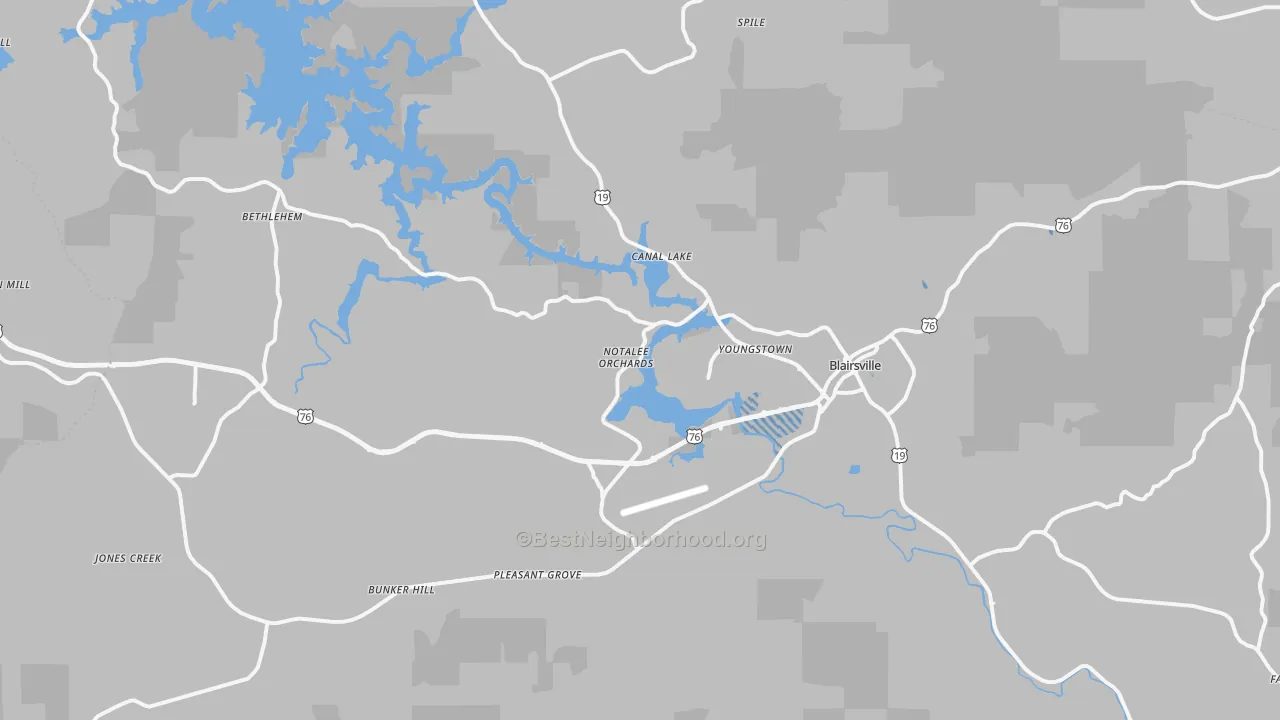 Transit Grade map of 30512, GA
