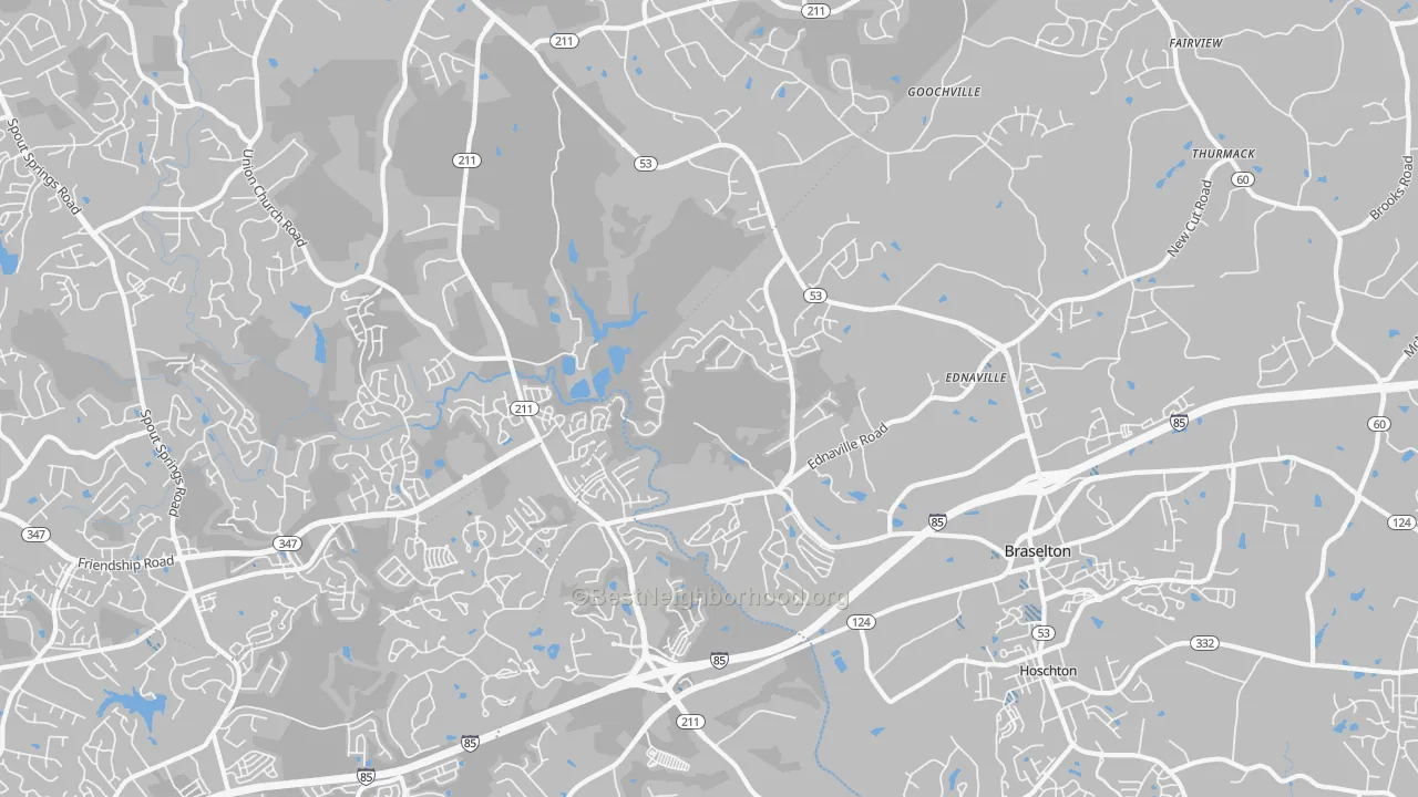 Transit Grade map of 30517, GA