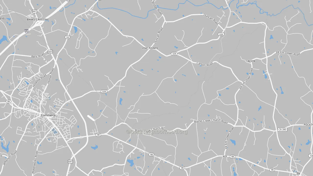 Transit Grade map of 30530, GA