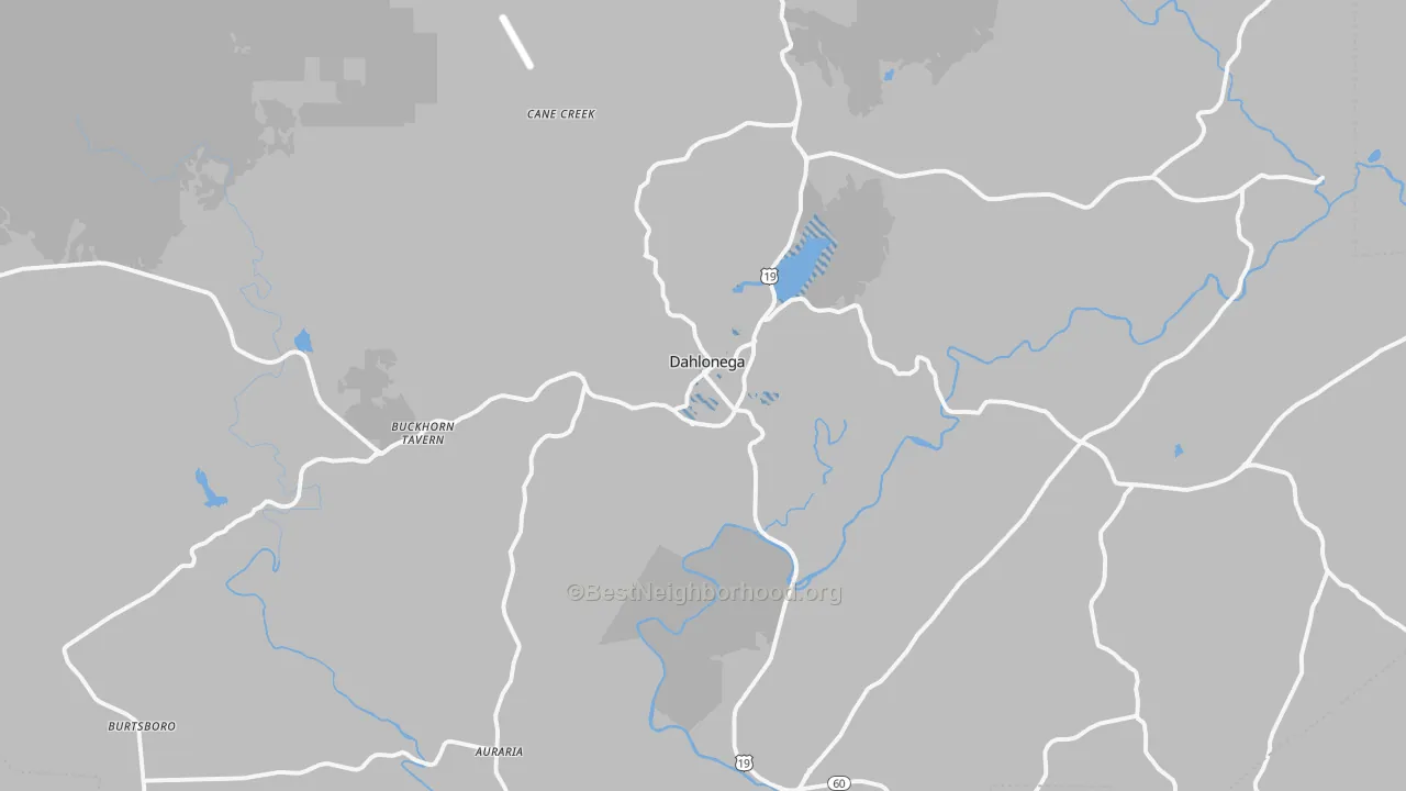 Transit Grade map of 30533, GA