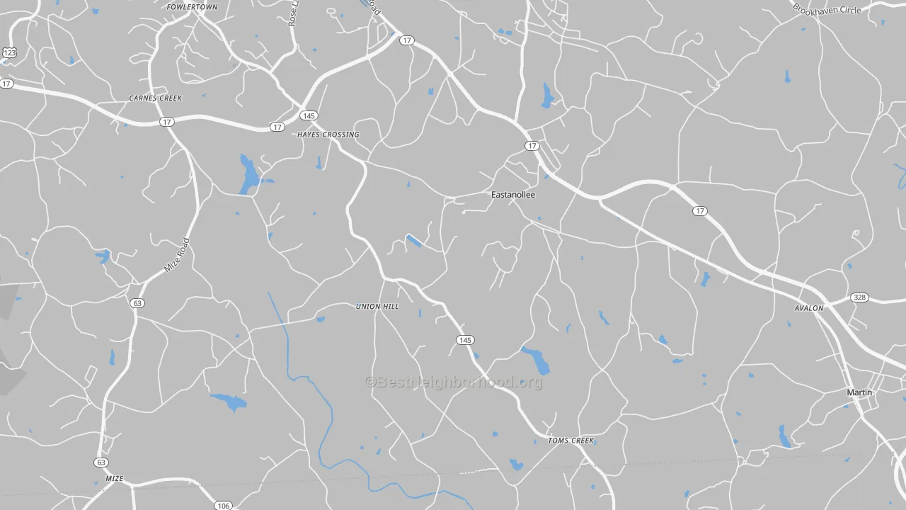 Transit Grade map of 30538, GA