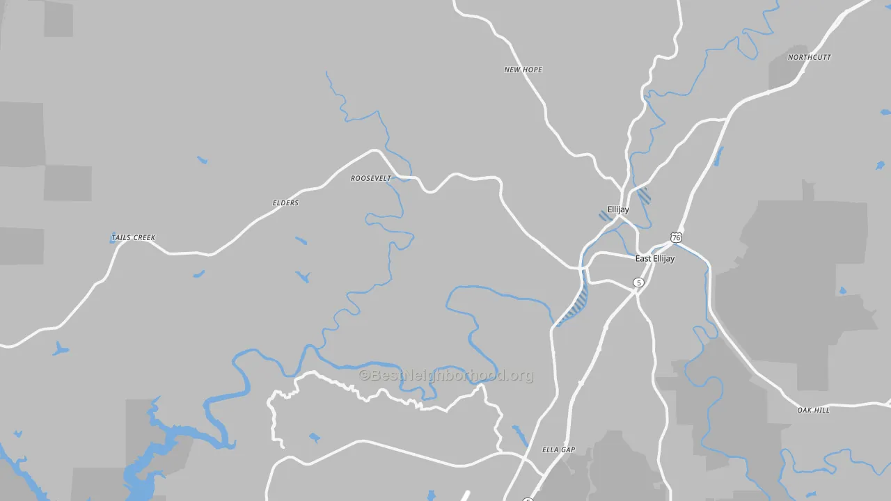 Transit Grade map of 30540, GA
