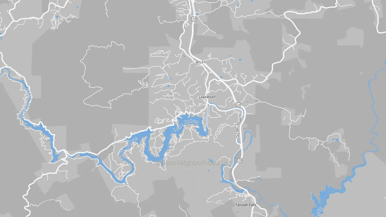 Transit Grade map of 30552, GA