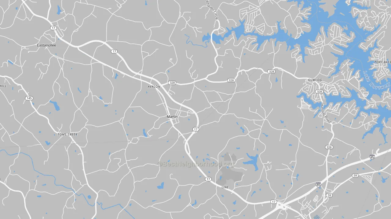 Transit Grade map of 30557, GA