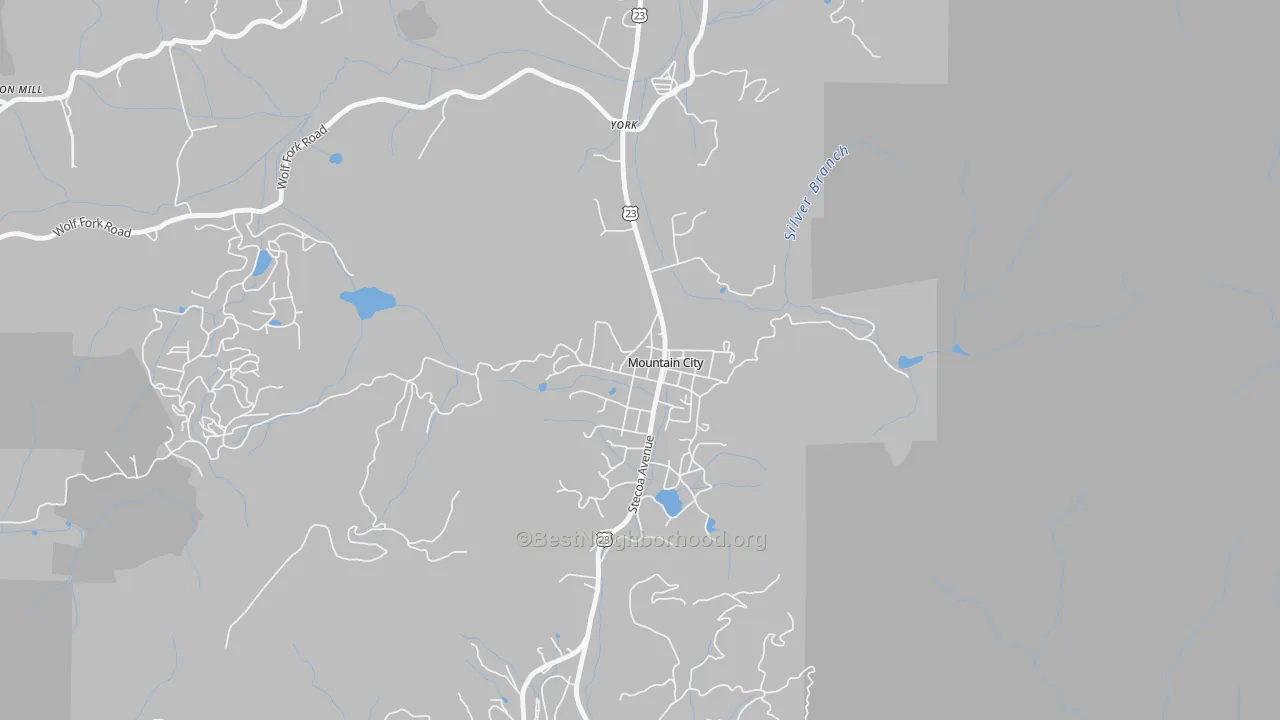 Transit Grade map of 30562, GA