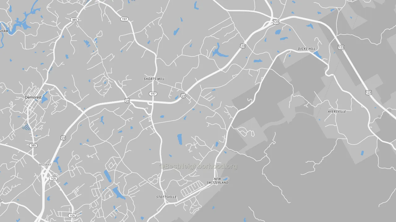 Transit Grade map of 30563, GA