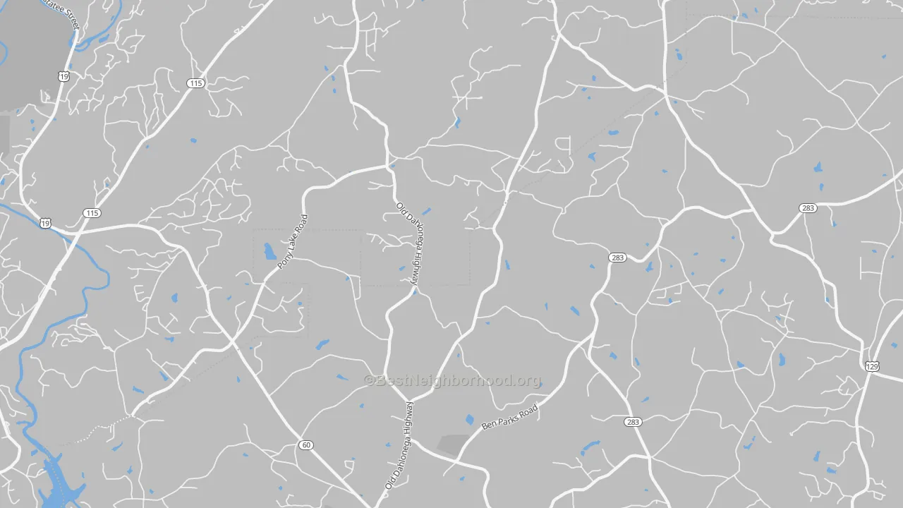 Transit Grade map of 30564, GA