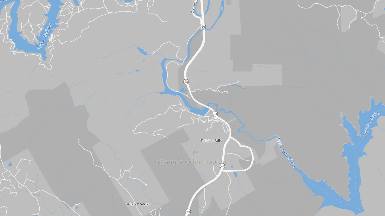 Transit Grade map of 30573, GA