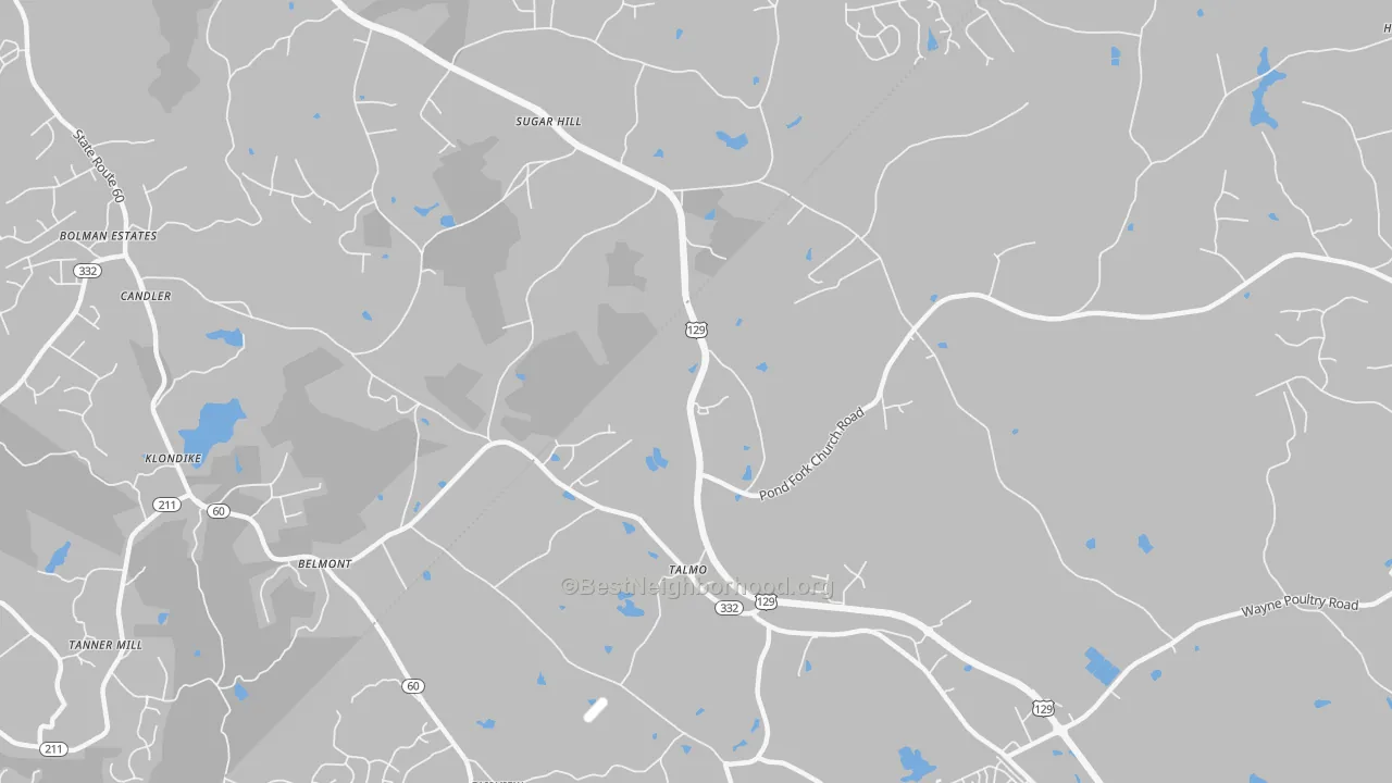 Transit Grade map of 30575, GA