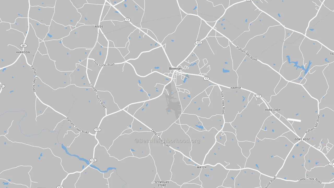 Transit Grade map of 30624, GA