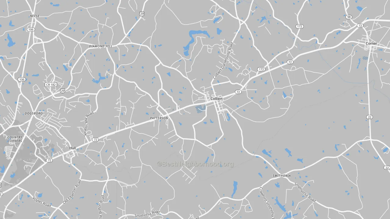 Transit Grade map of 30628, GA