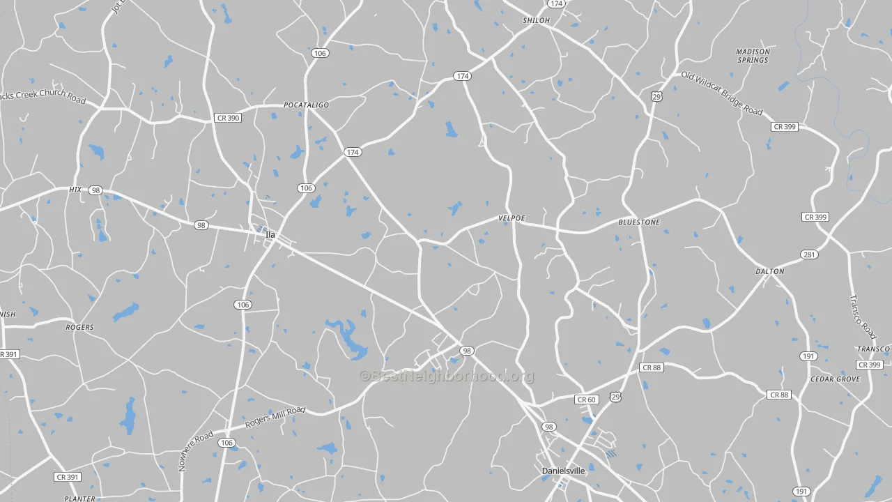 Transit Grade map of 30633, GA