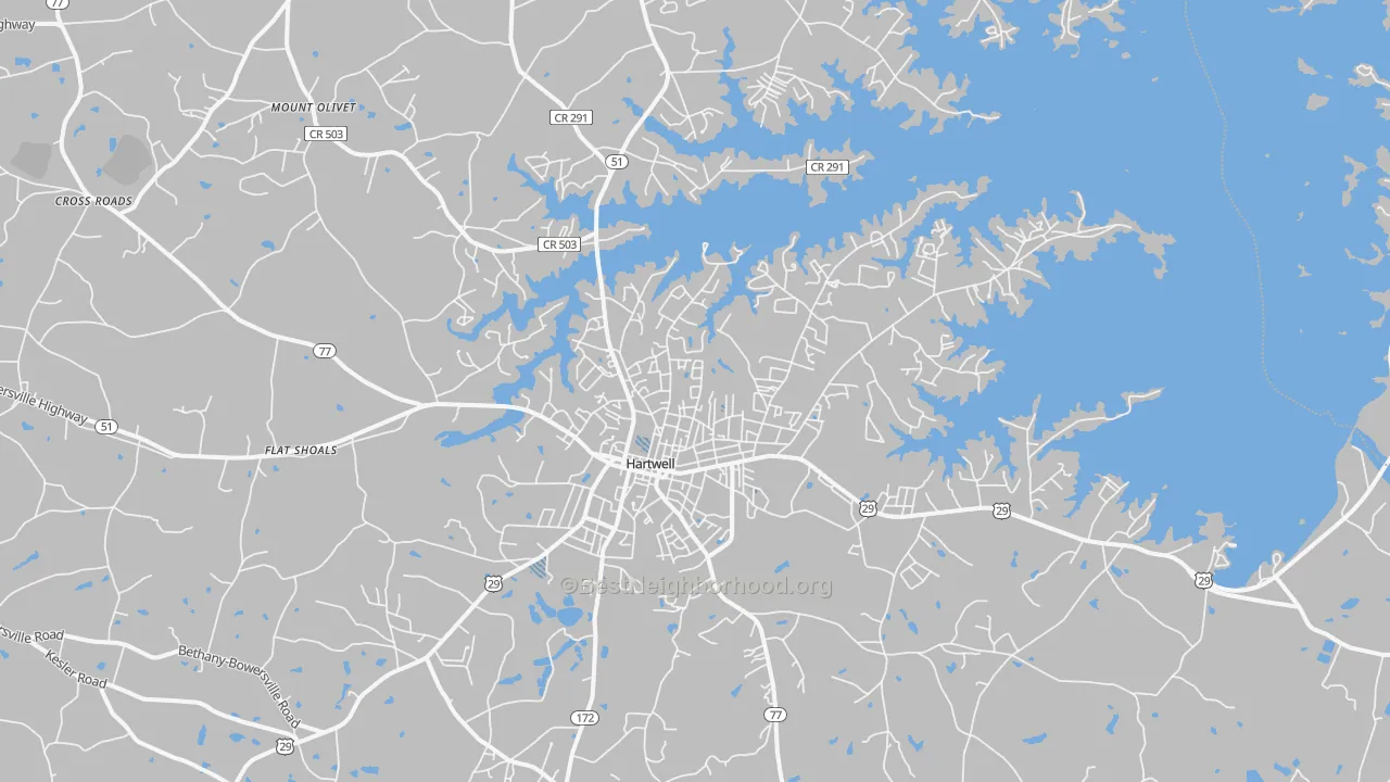 Transit Grade map of 30643, GA
