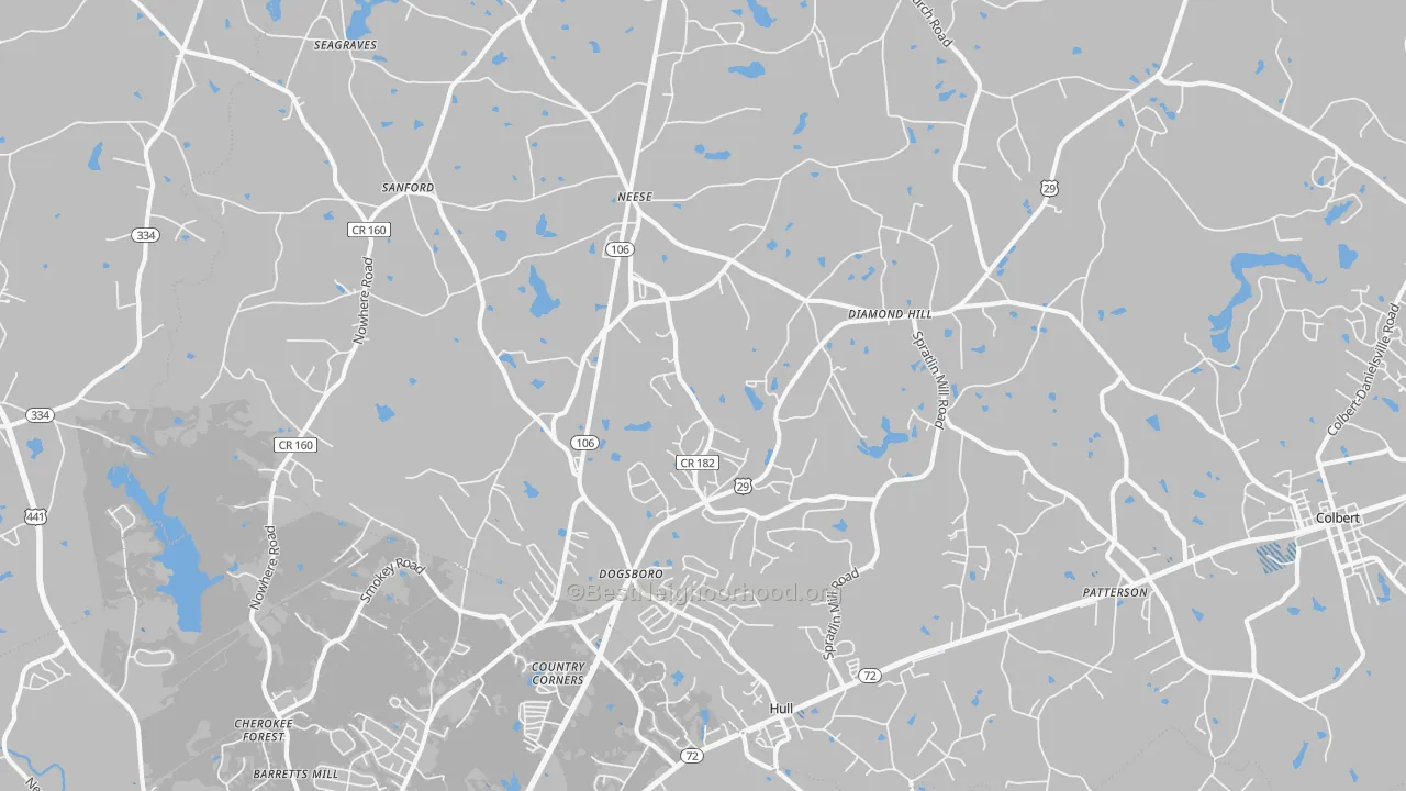Transit Grade map of 30646, GA