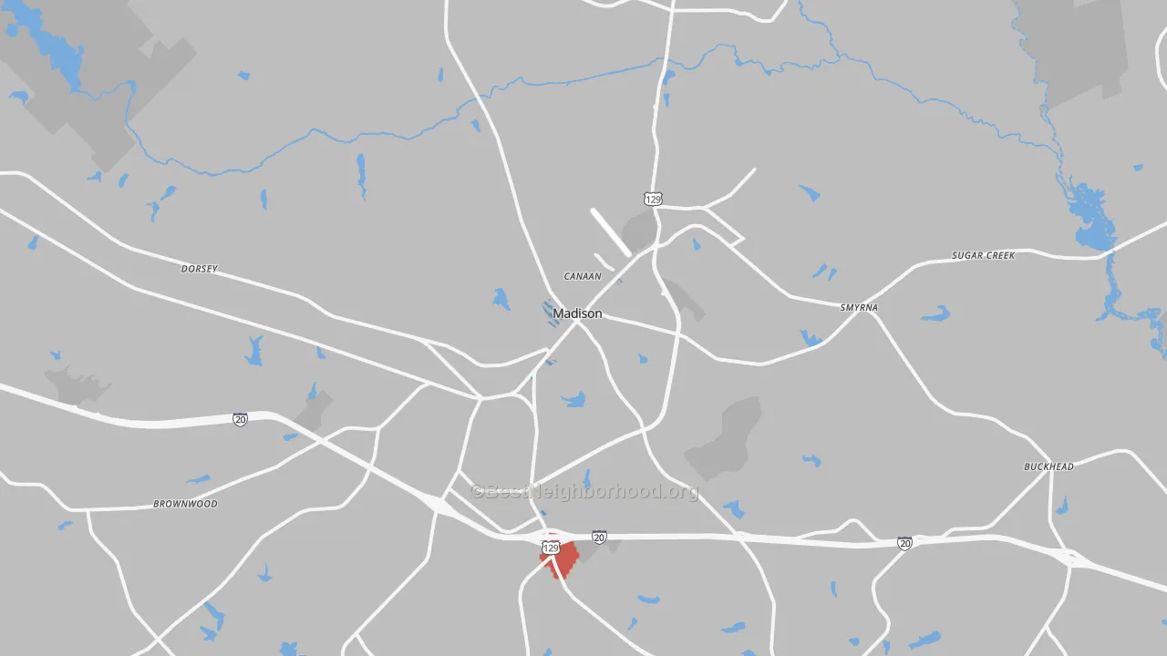 Transit Grade map of 30650, GA