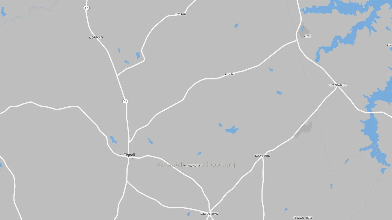 Transit Grade map of 30668, GA