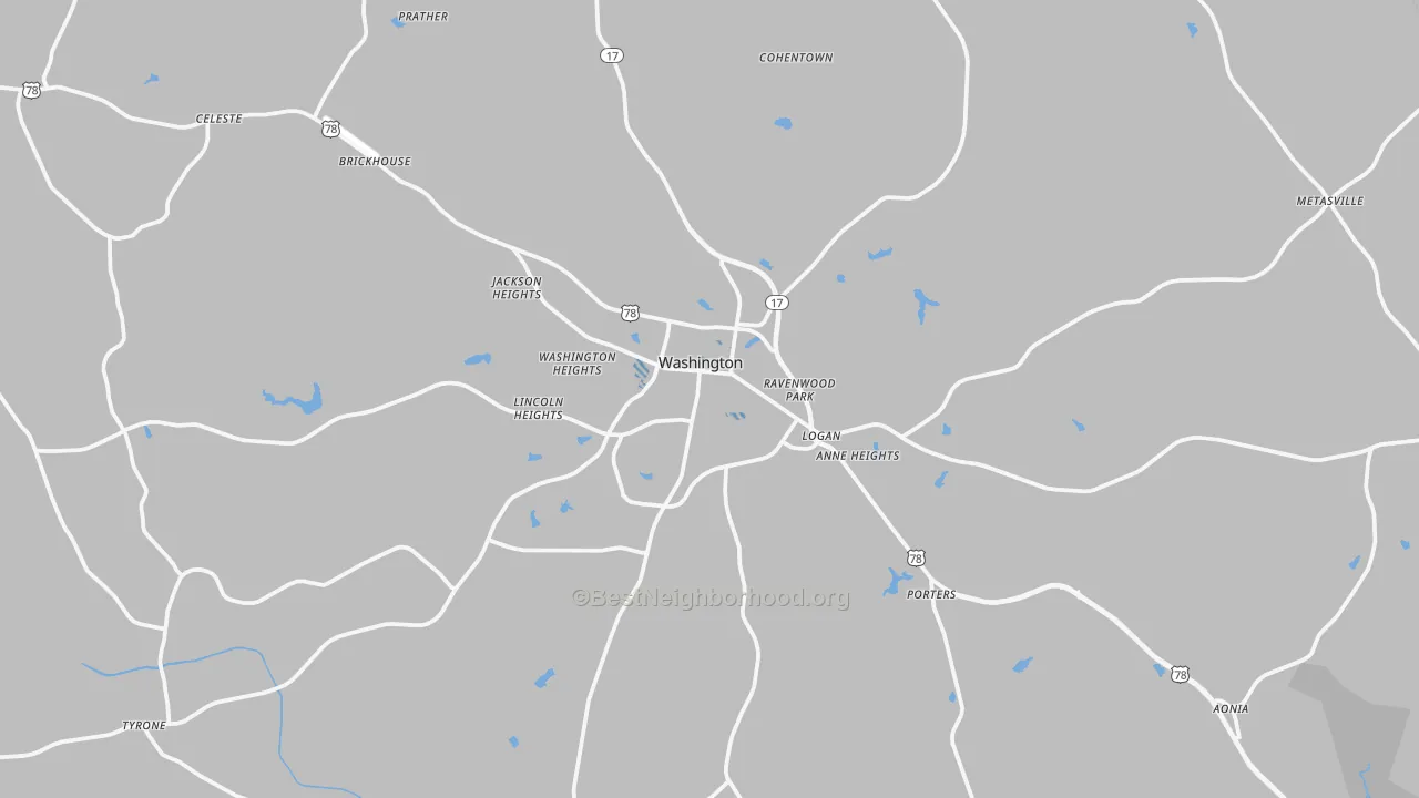 Transit Grade map of 30673, GA