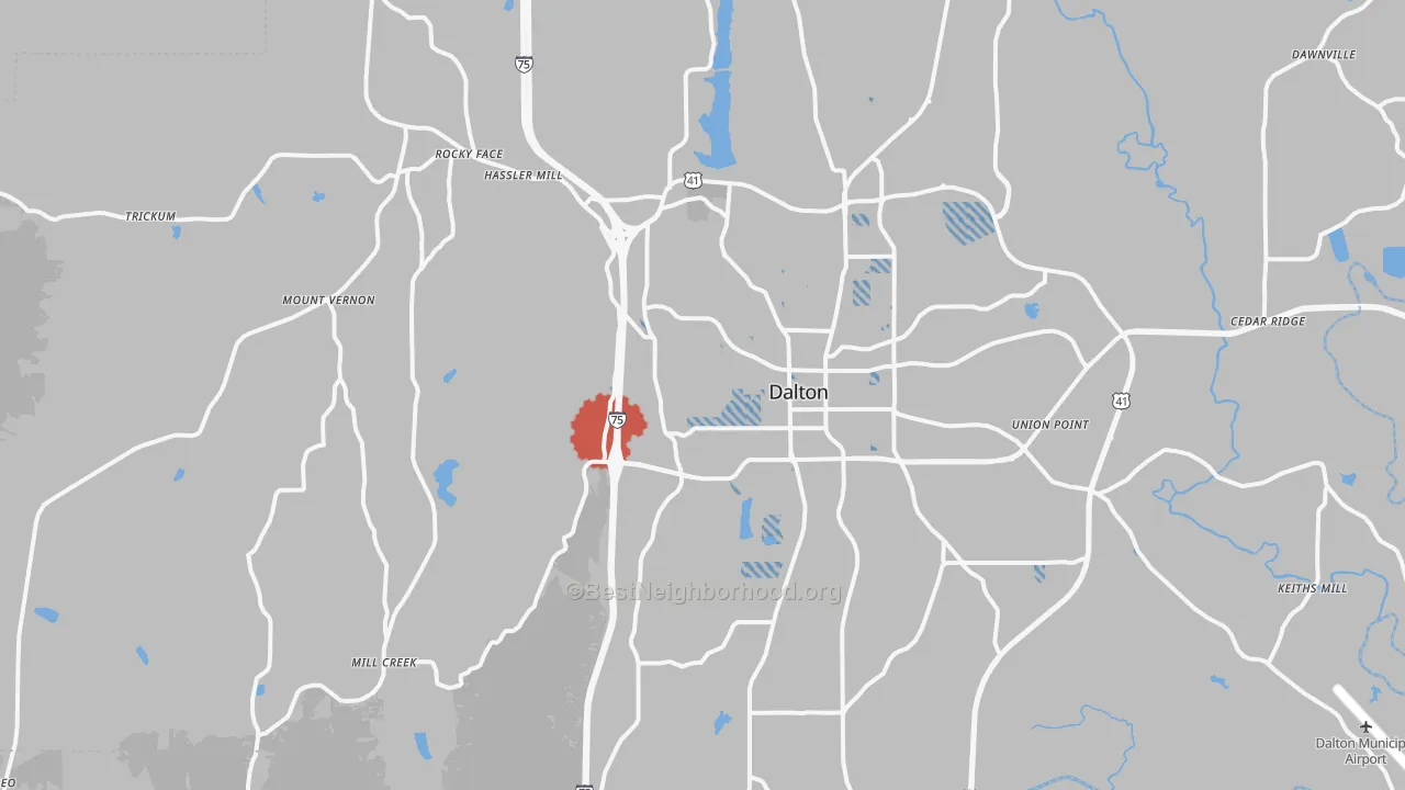 Transit Grade map of 30720, GA