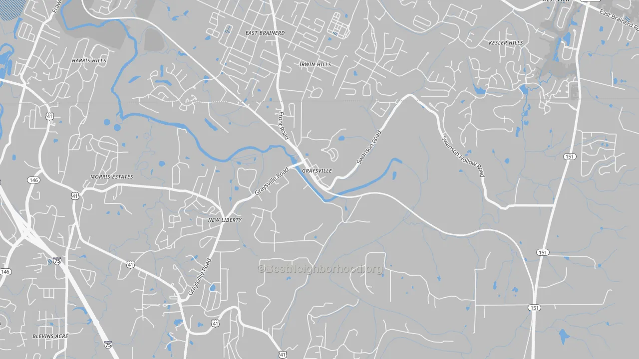 Transit Grade map of 30726, GA