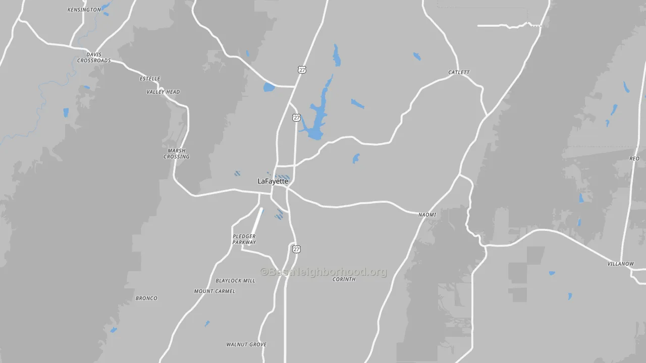 Transit Grade map of 30728, GA
