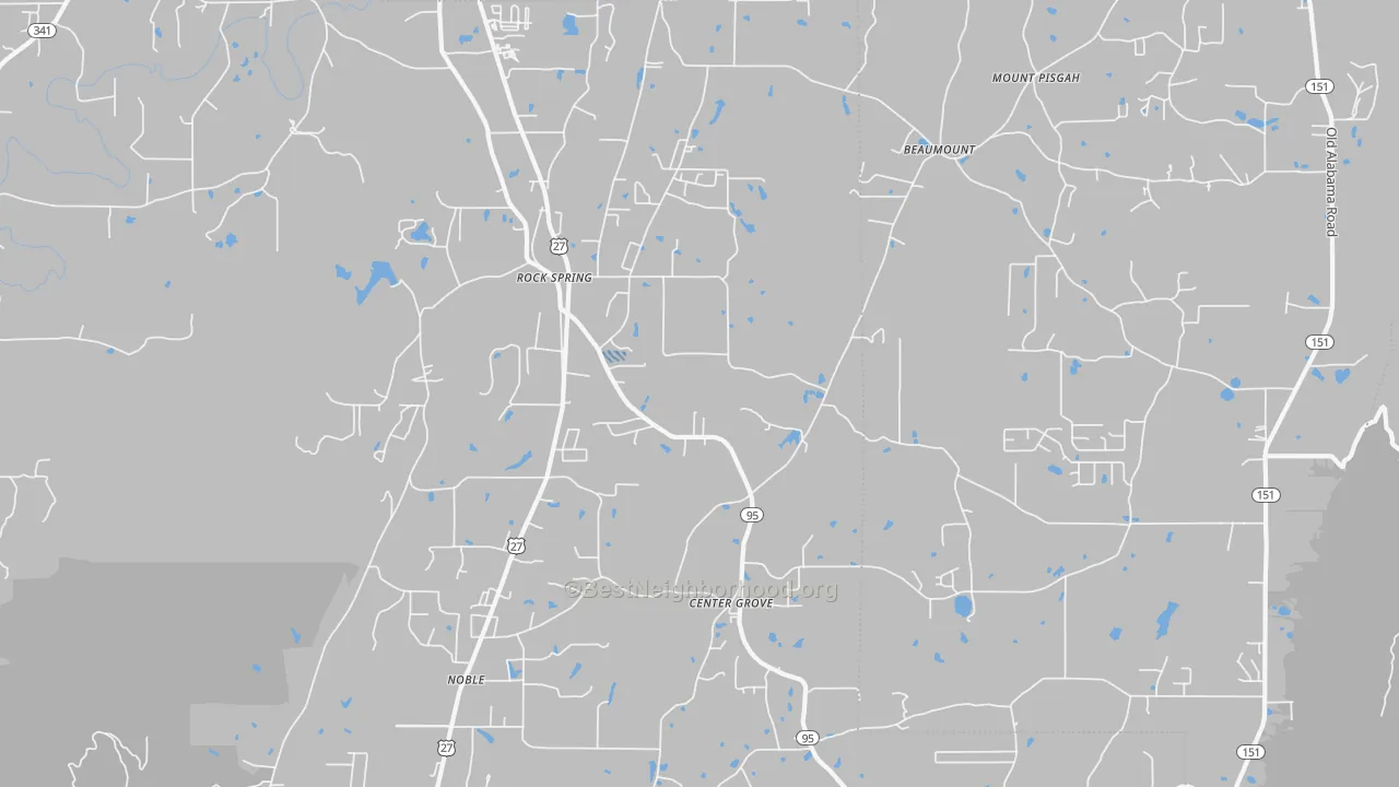 Transit Grade map of 30739, GA
