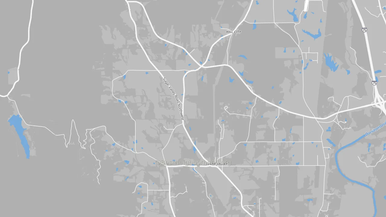 Transit Grade map of 30746, GA
