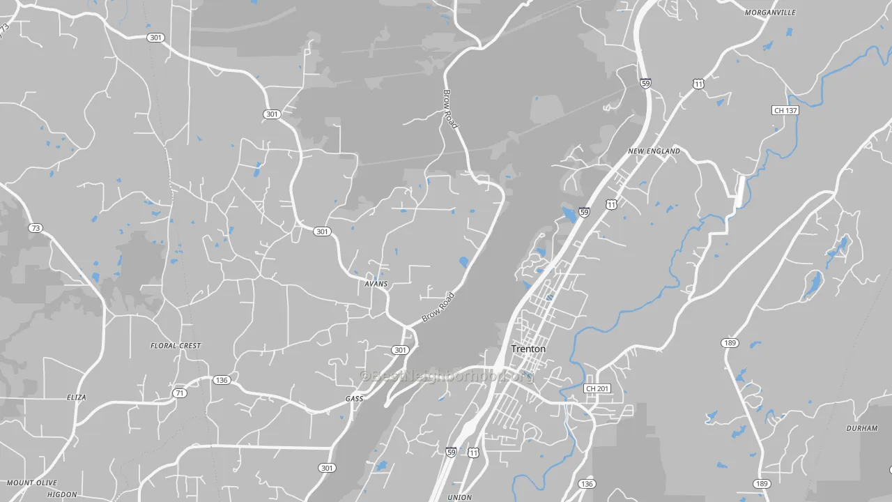 Transit Grade map of 30752, GA