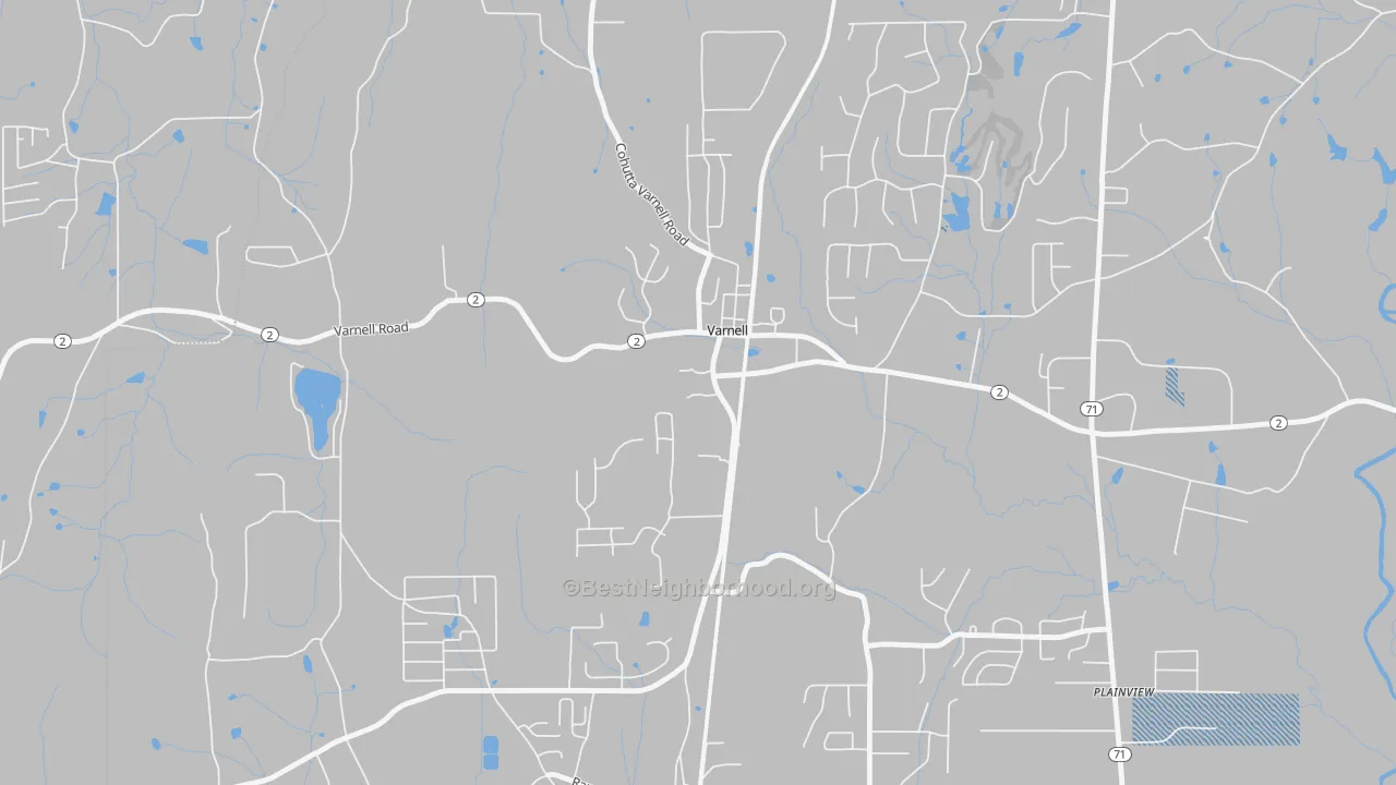 Transit Grade map of 30756, GA