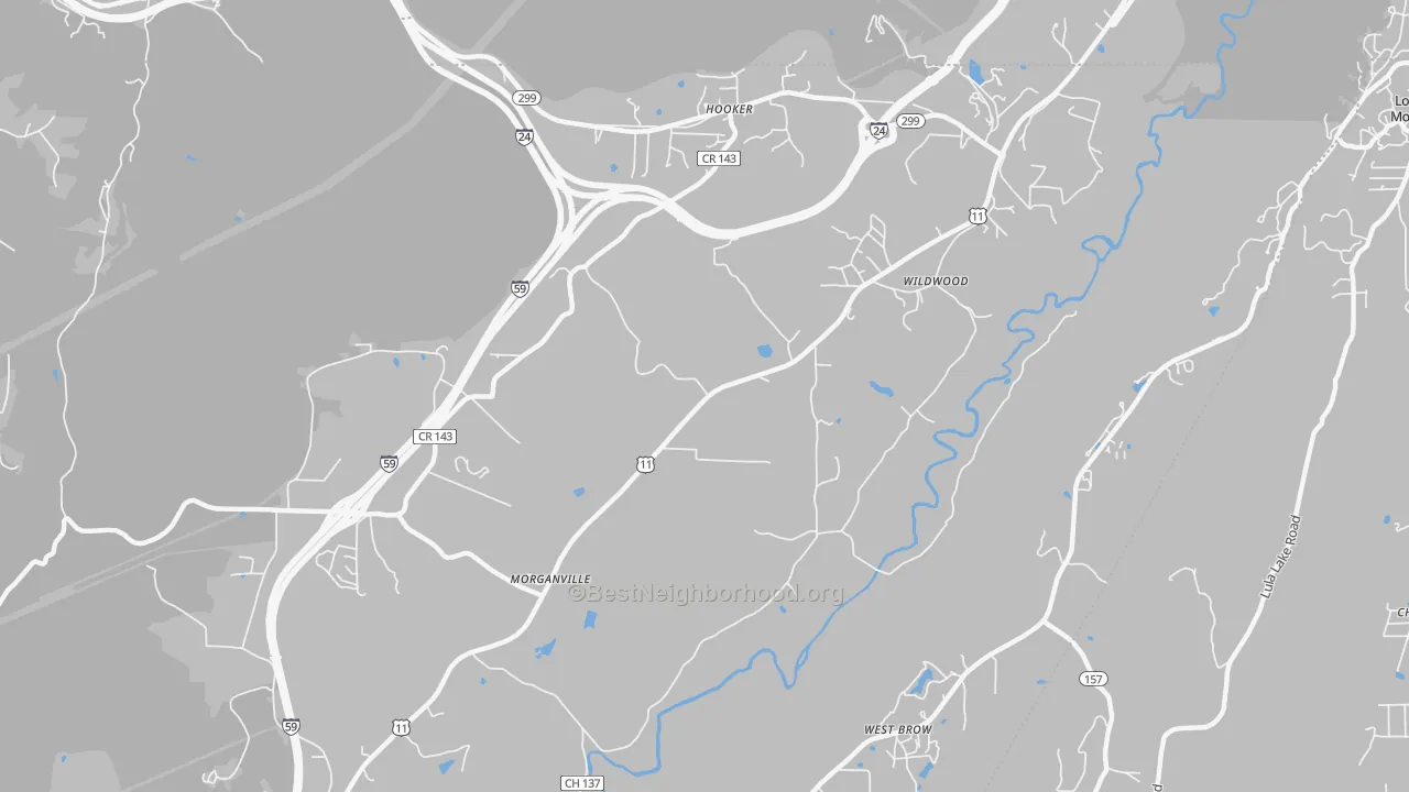 Transit Grade map of 30757, GA