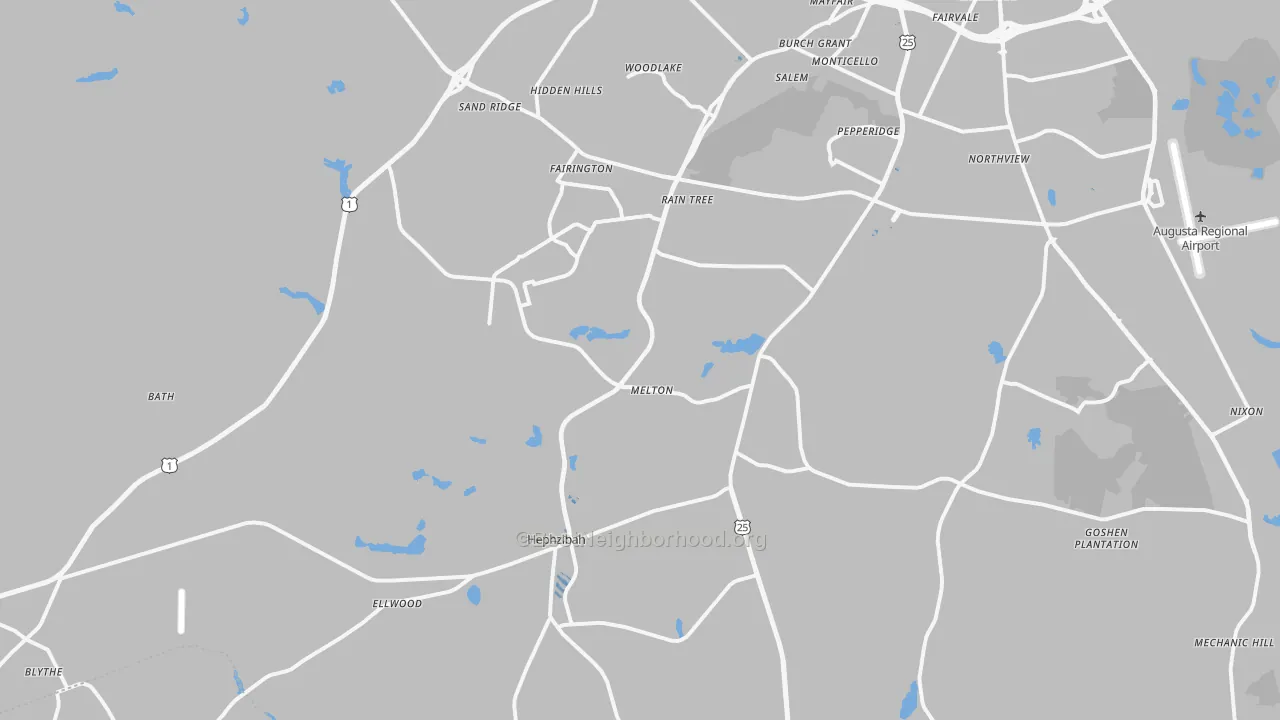 Transit Grade map of 30815, GA