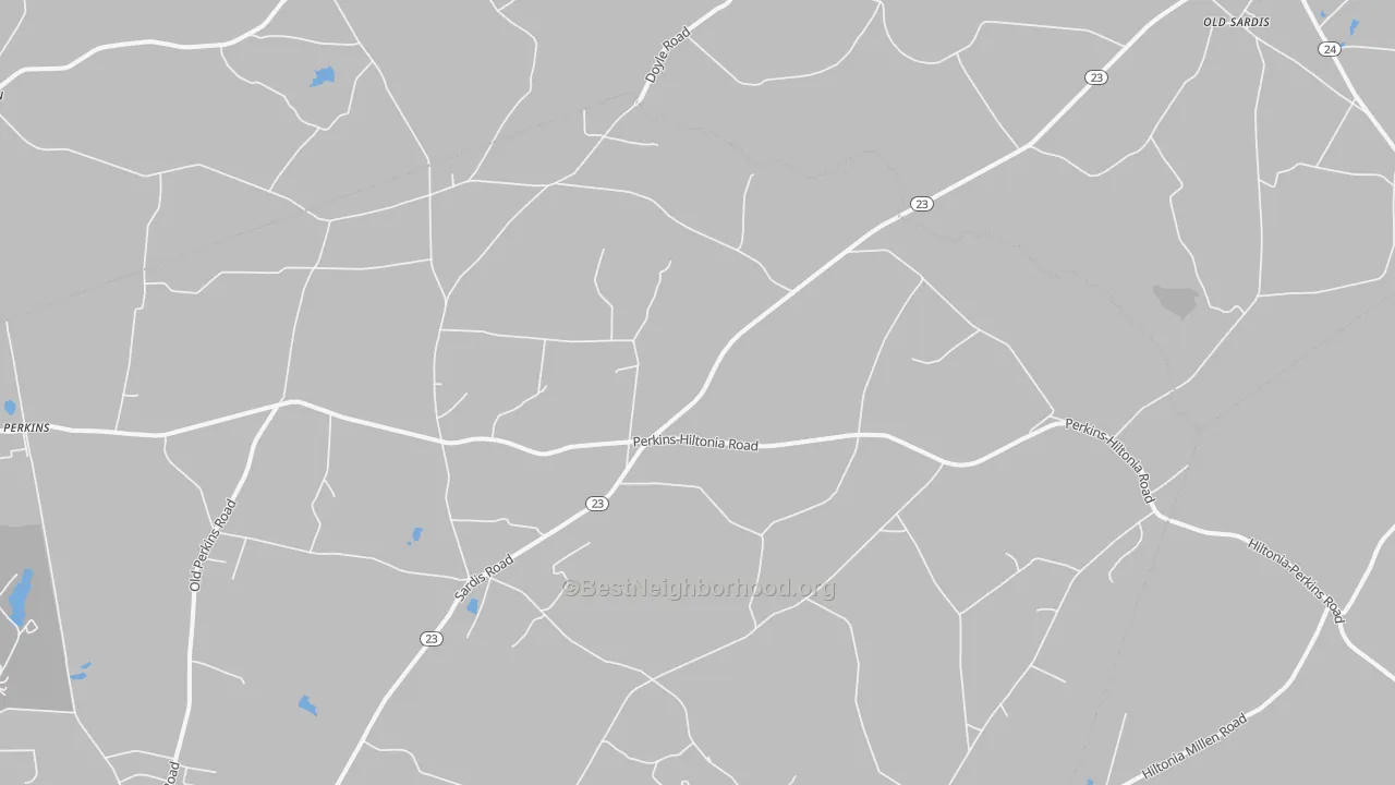 Transit Grade map of 30822, GA