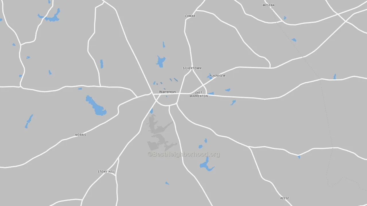 Transit Grade map of 30828, GA