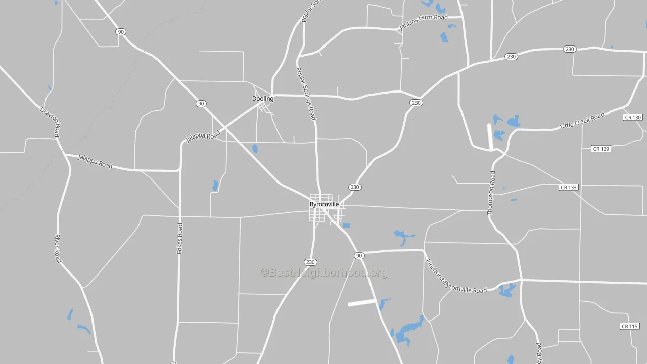 Transit Grade map of 31007, GA