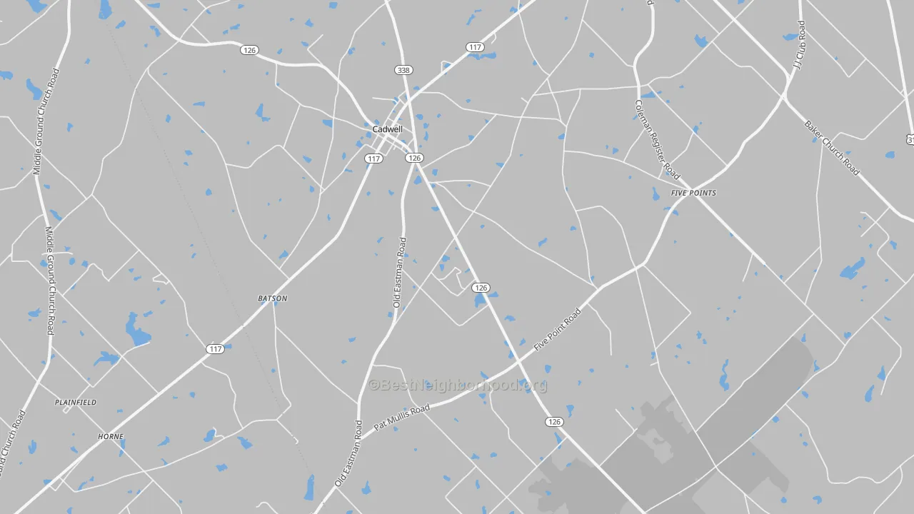 Transit Grade map of 31009, GA