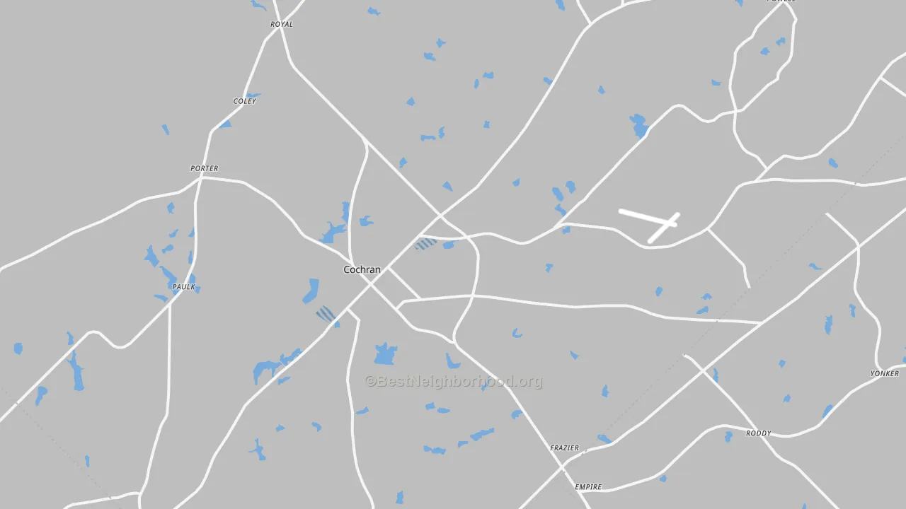 Transit Grade map of 31014, GA