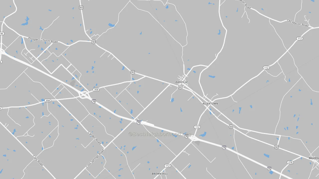 Transit Grade map of 31017, GA