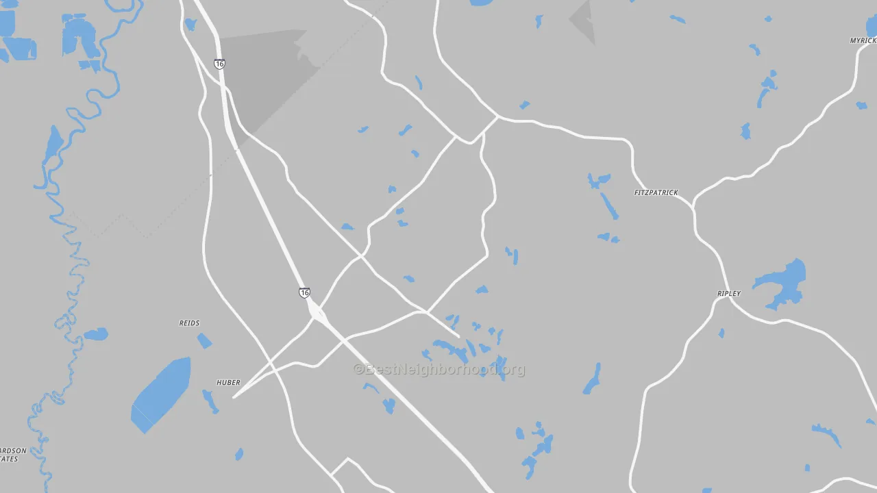 Transit Grade map of 31020, GA