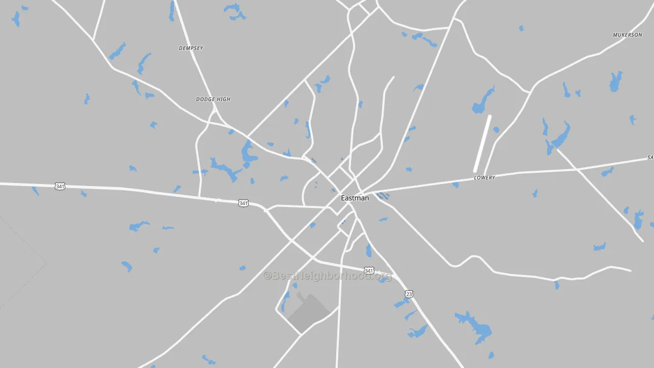 Transit Grade map of 31023, GA
