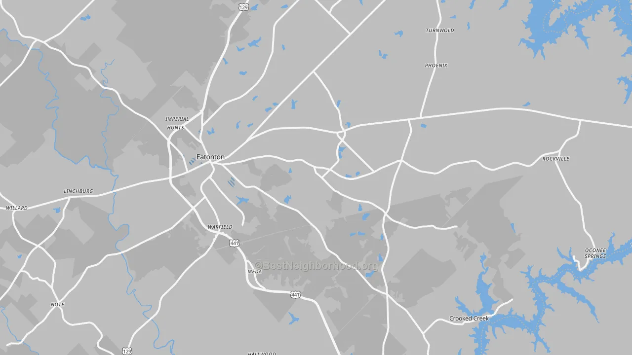Transit Grade map of 31024, GA