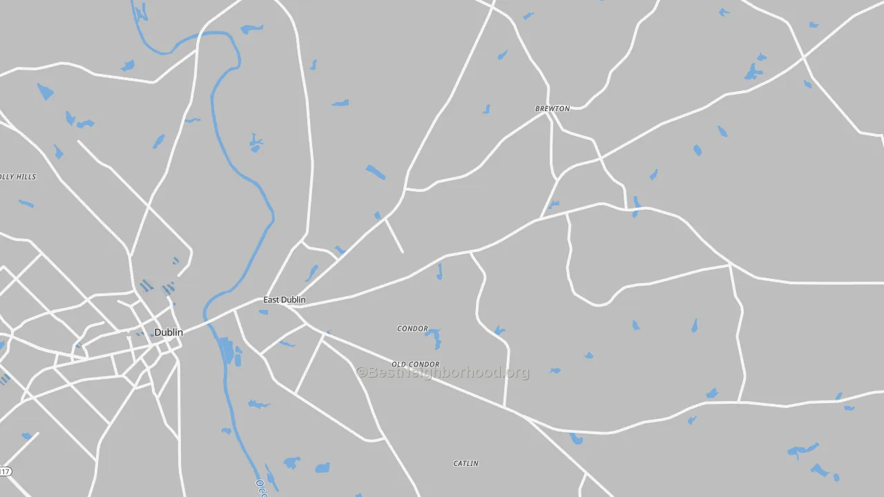 Transit Grade map of 31027, GA