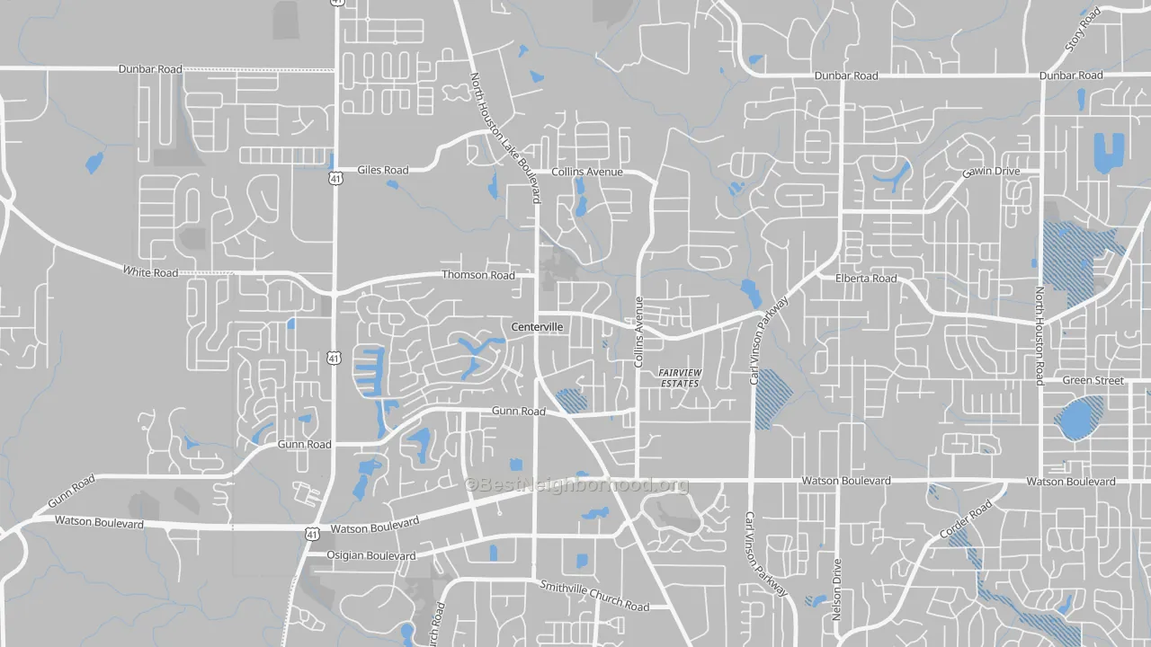 Transit Grade map of 31028, GA