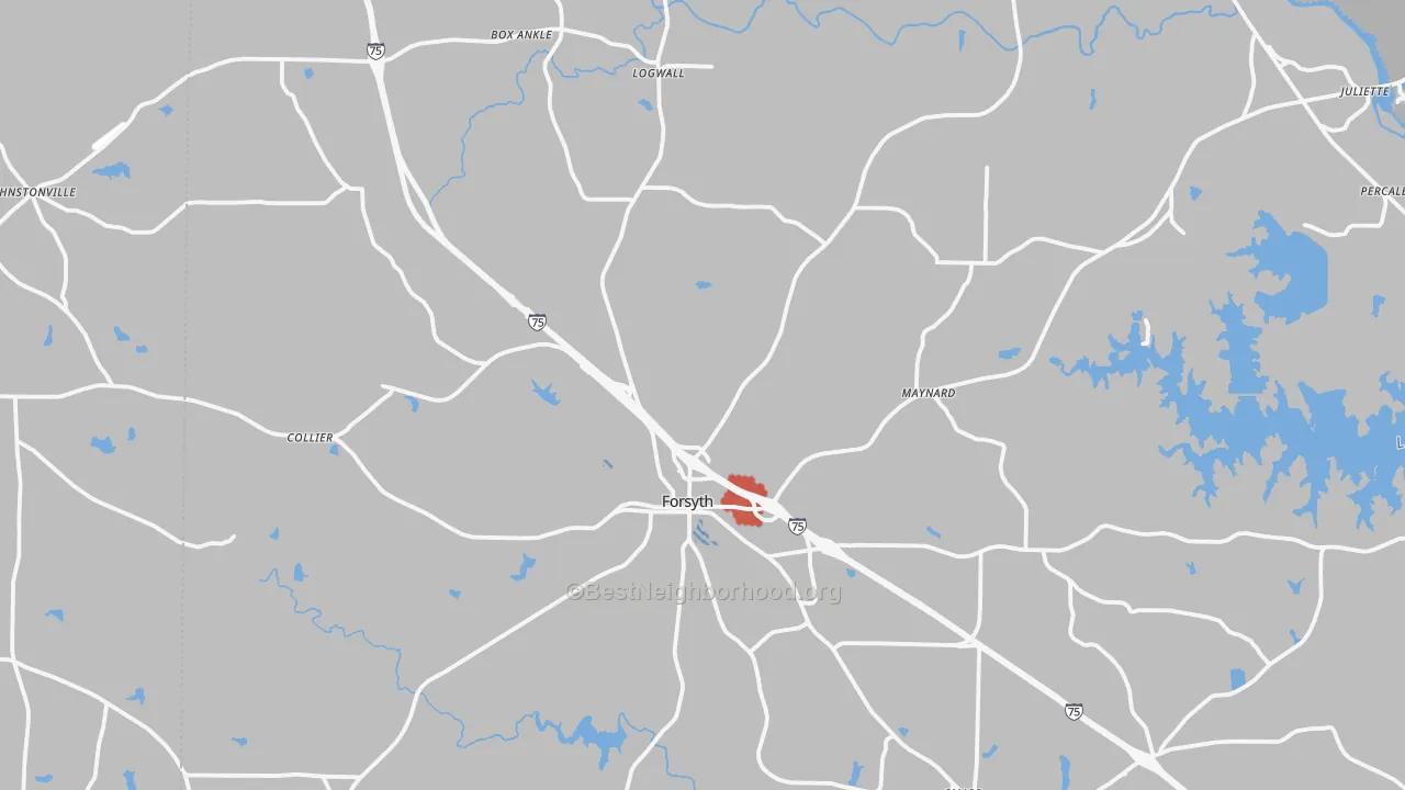 Transit Grade map of 31029, GA