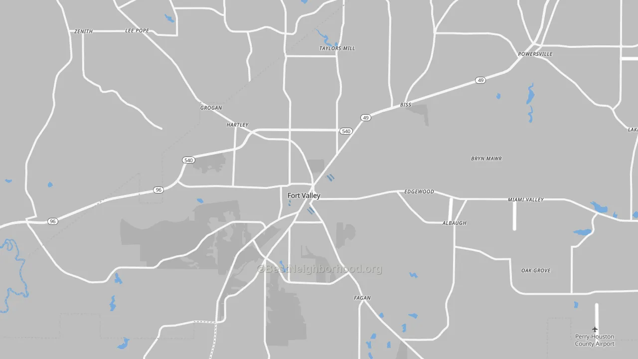 Transit Grade map of 31030, GA