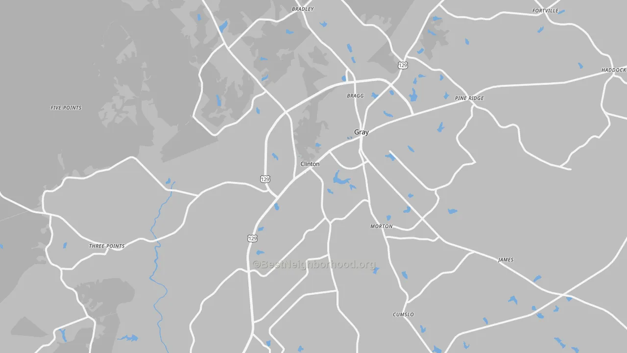 Transit Grade map of 31032, GA