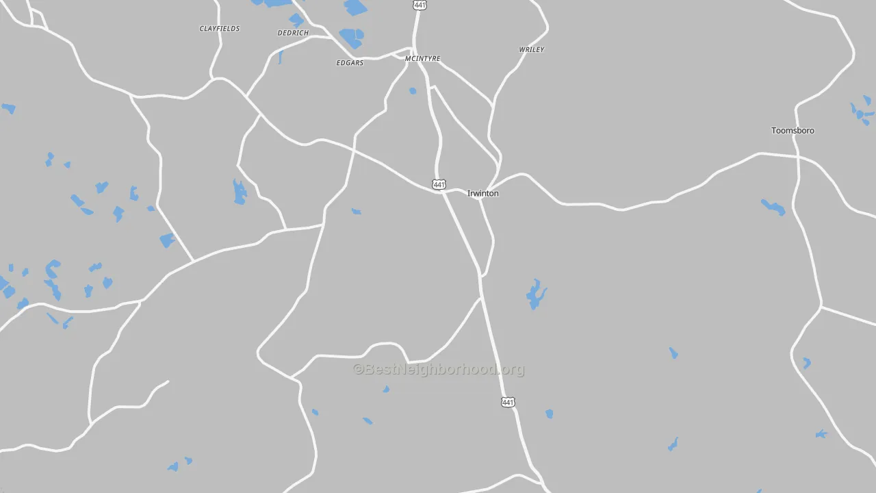 Transit Grade map of 31042, GA