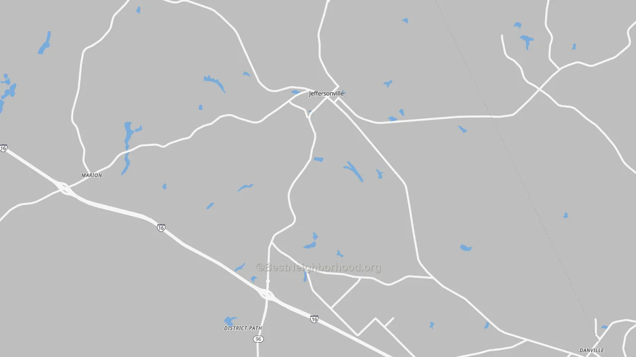 Transit Grade map of 31044, GA