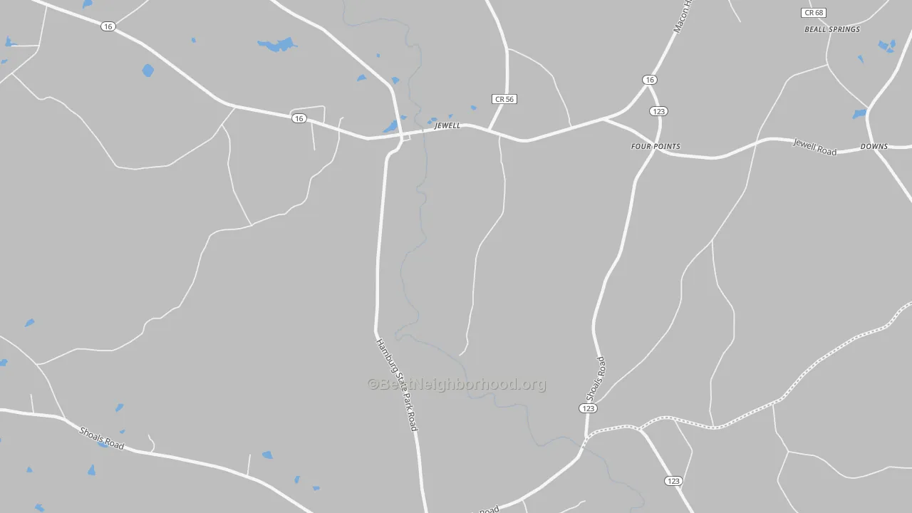 Transit Grade map of 31045, GA