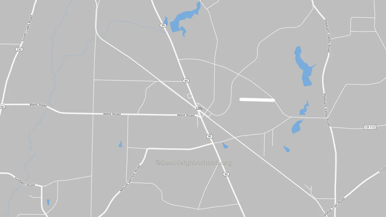 Transit Grade map of 31051, GA